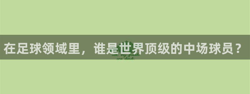 3377体育官网入口下载最新：在足球领域里，谁是世界顶级的中场球员？
